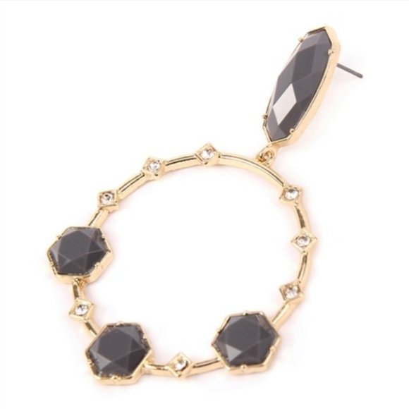 02698 Hoop Drop Earrings - Picture 3 of 6